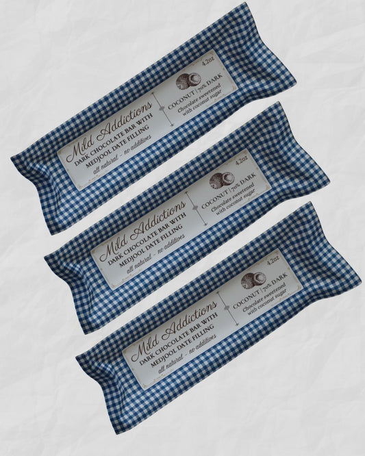 3-Pack Dark Chocolate Bars with Coconut & Medjool Date Center
