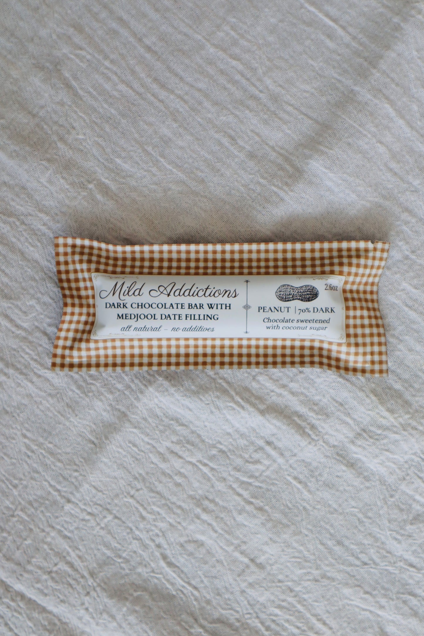 Dark Chocolate Bar with Peanut Butter & Medjool Date Center— 2.6 oz
