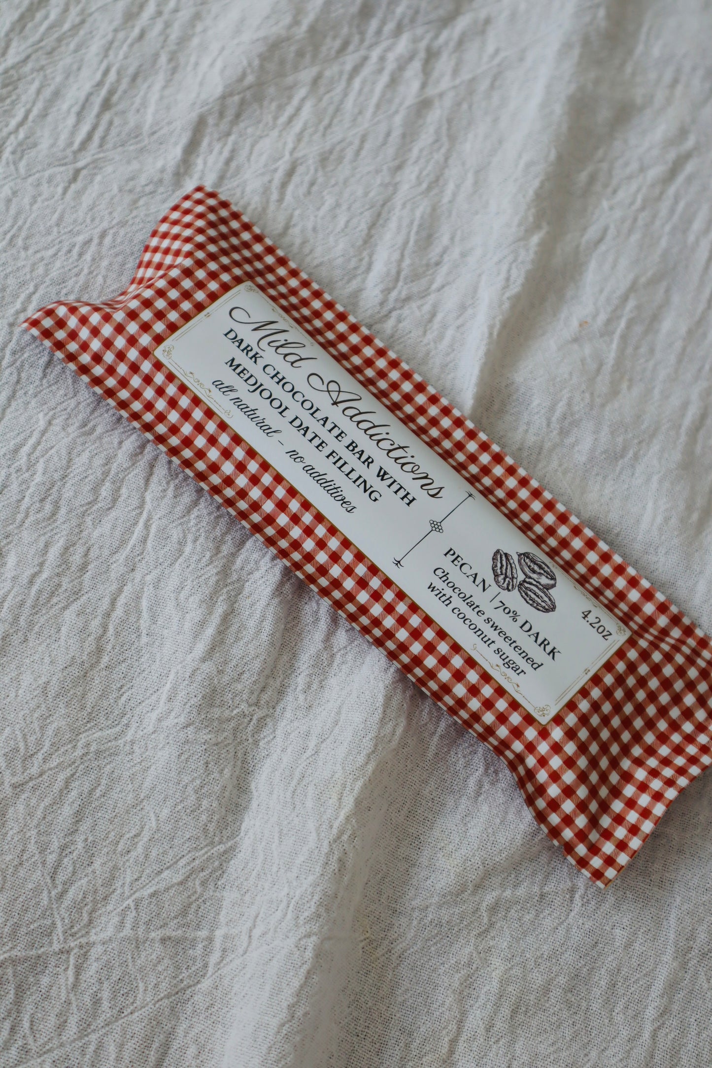 Dark Chocolate Bar with Pecan & Medjool Date Center — Single 4.2 oz