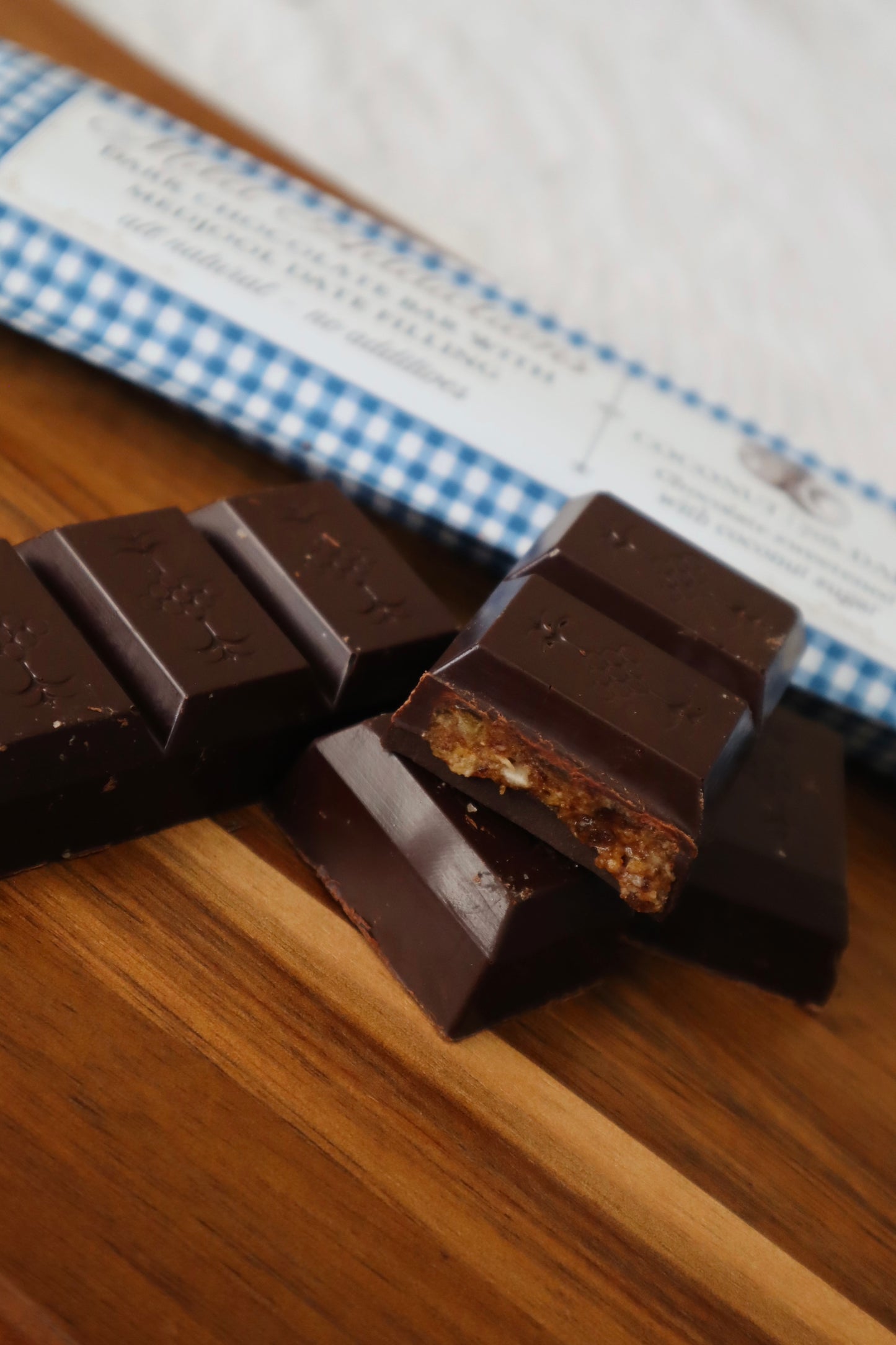 Dark Chocolate Bar with Coconut & Medjool Date Filling — Single 4.2 oz