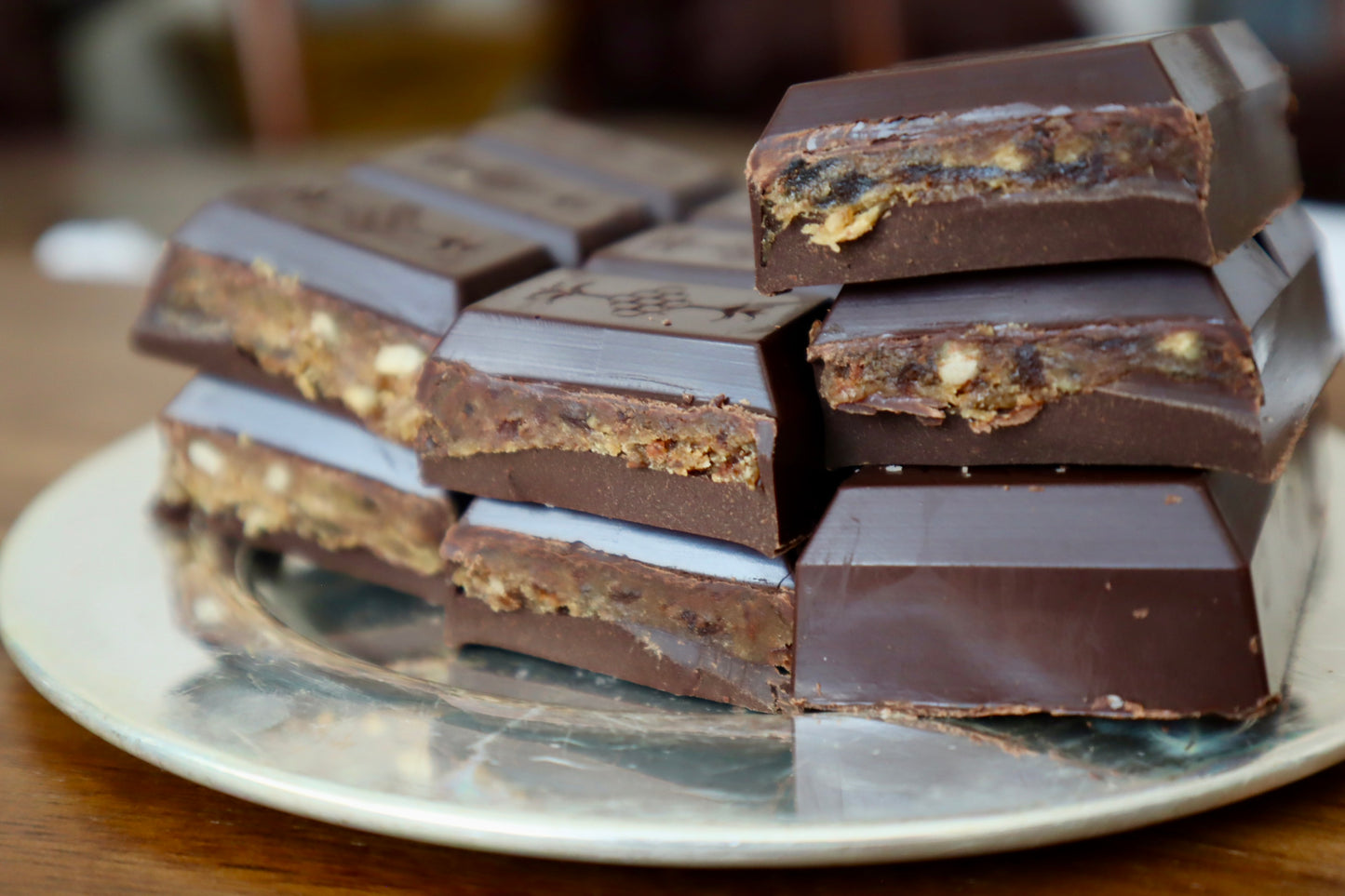 Variety 4-Pack — Dark Chocolate Bars with Peanut Butter, Coconut, Pecan & Hazelnut (4.2oz)