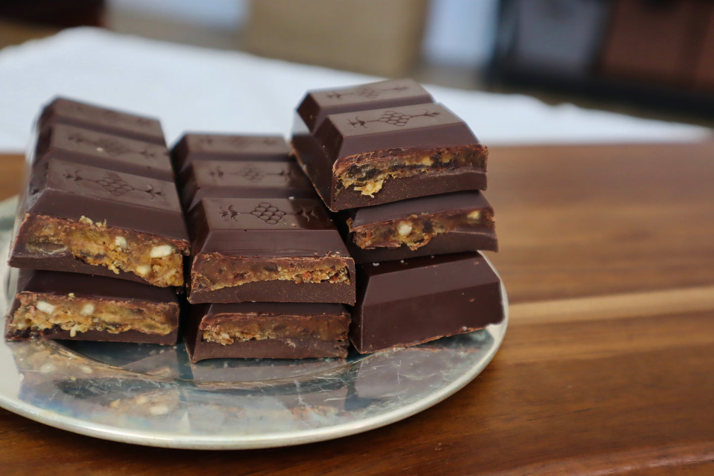 Dark Chocolate Bar with Pecan & Medjool Date Center — Single 4.2 oz