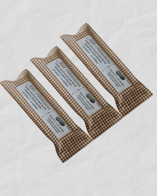 3-Pack Dark Chocolate Bars with Peanut Butter & Medjool Date Center