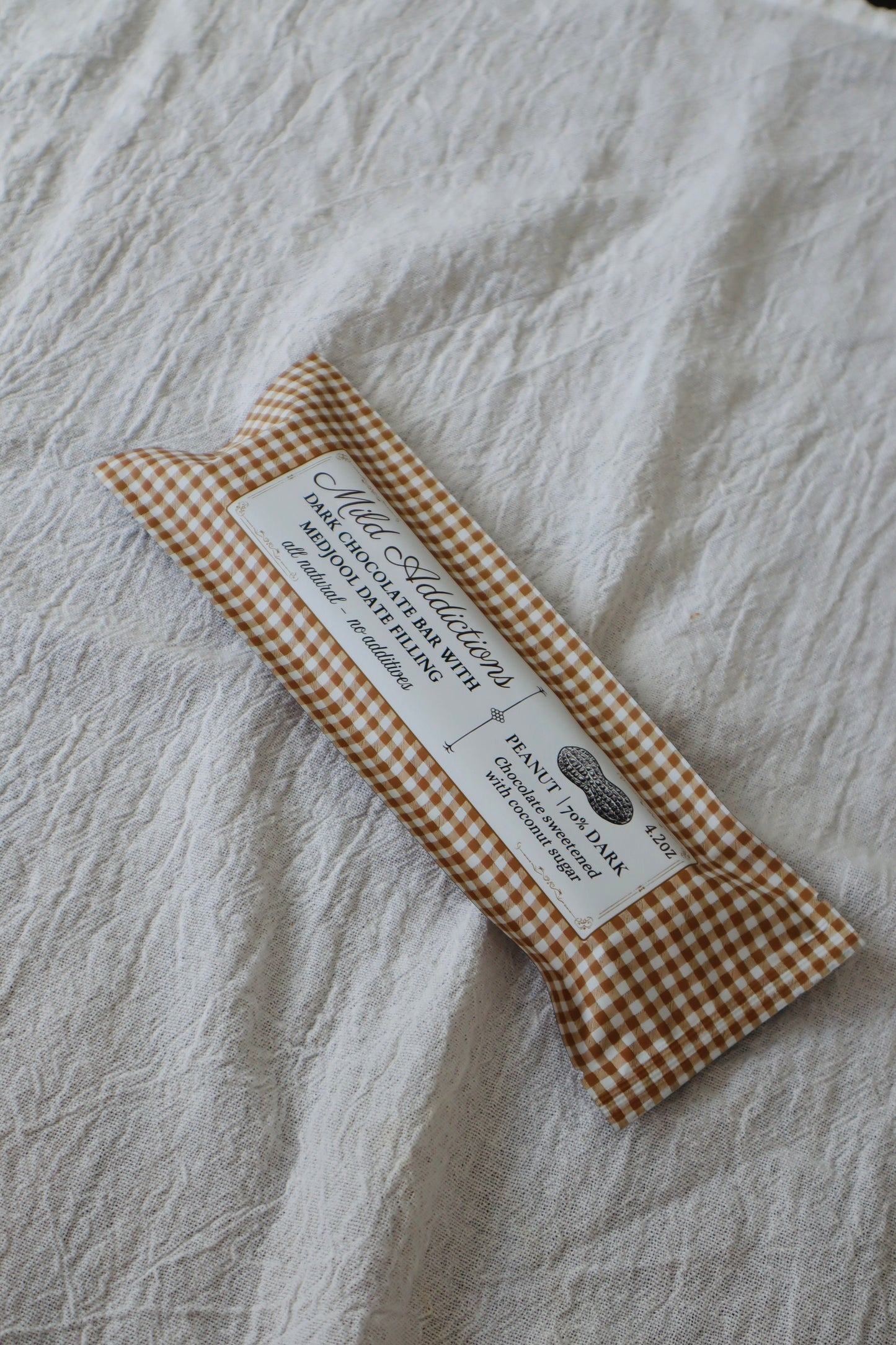 Dark Chocolate Bar with Peanut Butter & Medjool Date Center — Single 4.2 oz